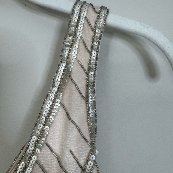 Sue Wong Nocturne Beaded Fringe Dress 2 Art Deco Gatsby Flapper 1920s - Picture 11 of 16